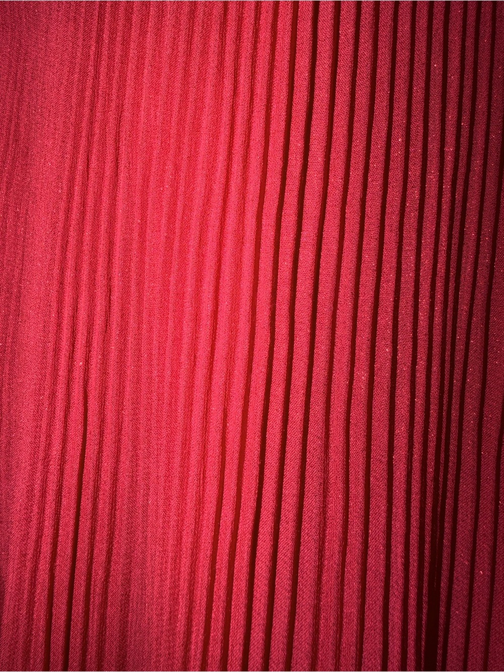 Nanette Lepore Red Pleated High-Neck Women’s Sz 14 Dress Subtle Sparkle - Picture 7 of 9